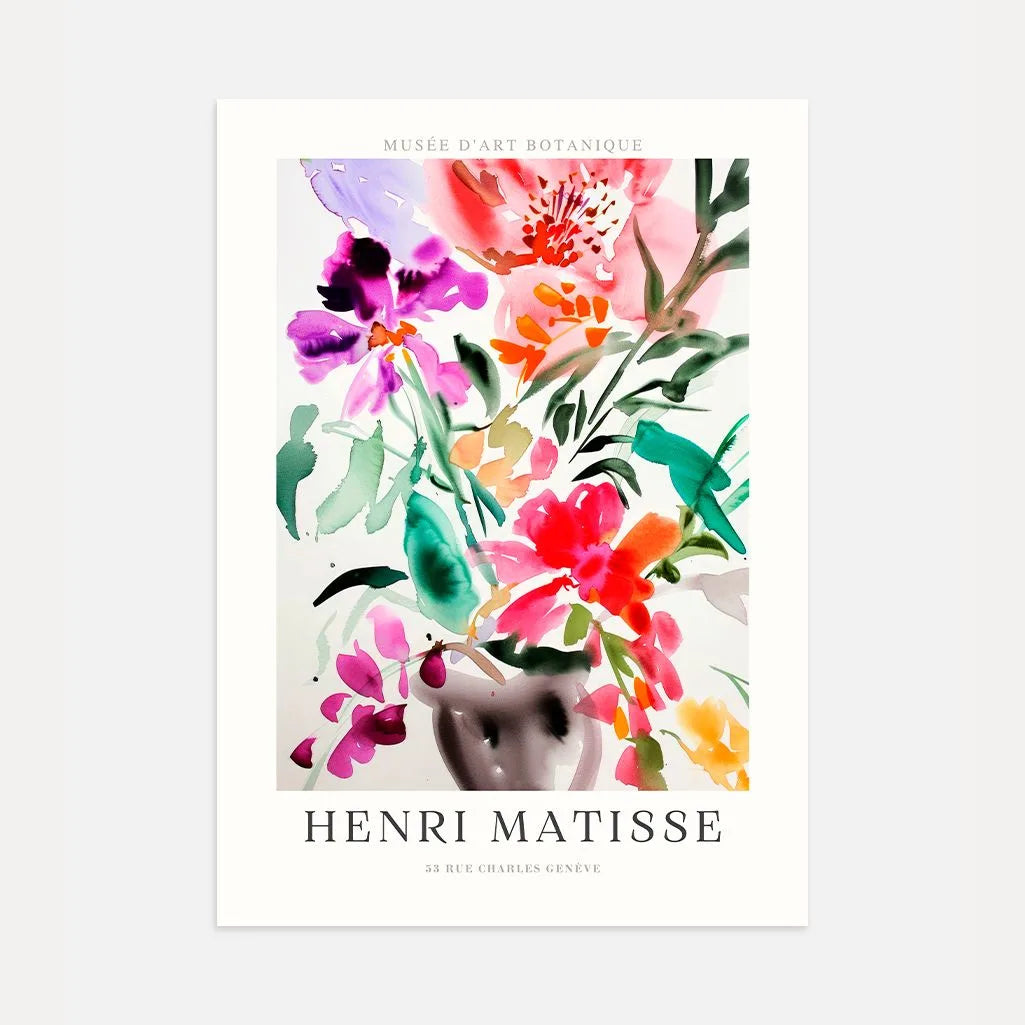 Matisse Aquarell Bouquet Poster