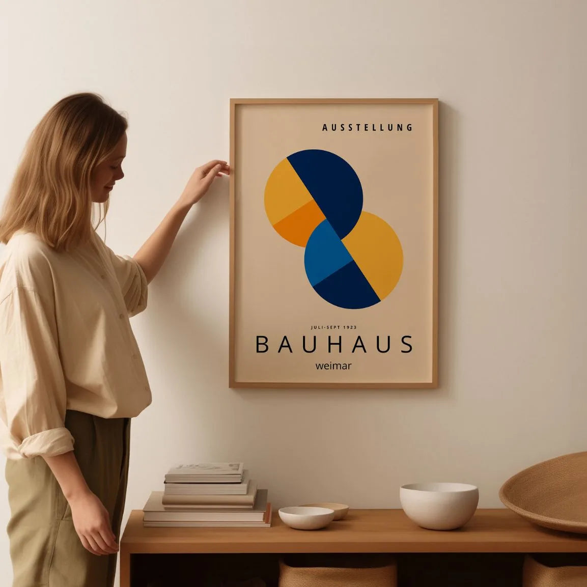 Bauhaus Überlappende Formen Poster