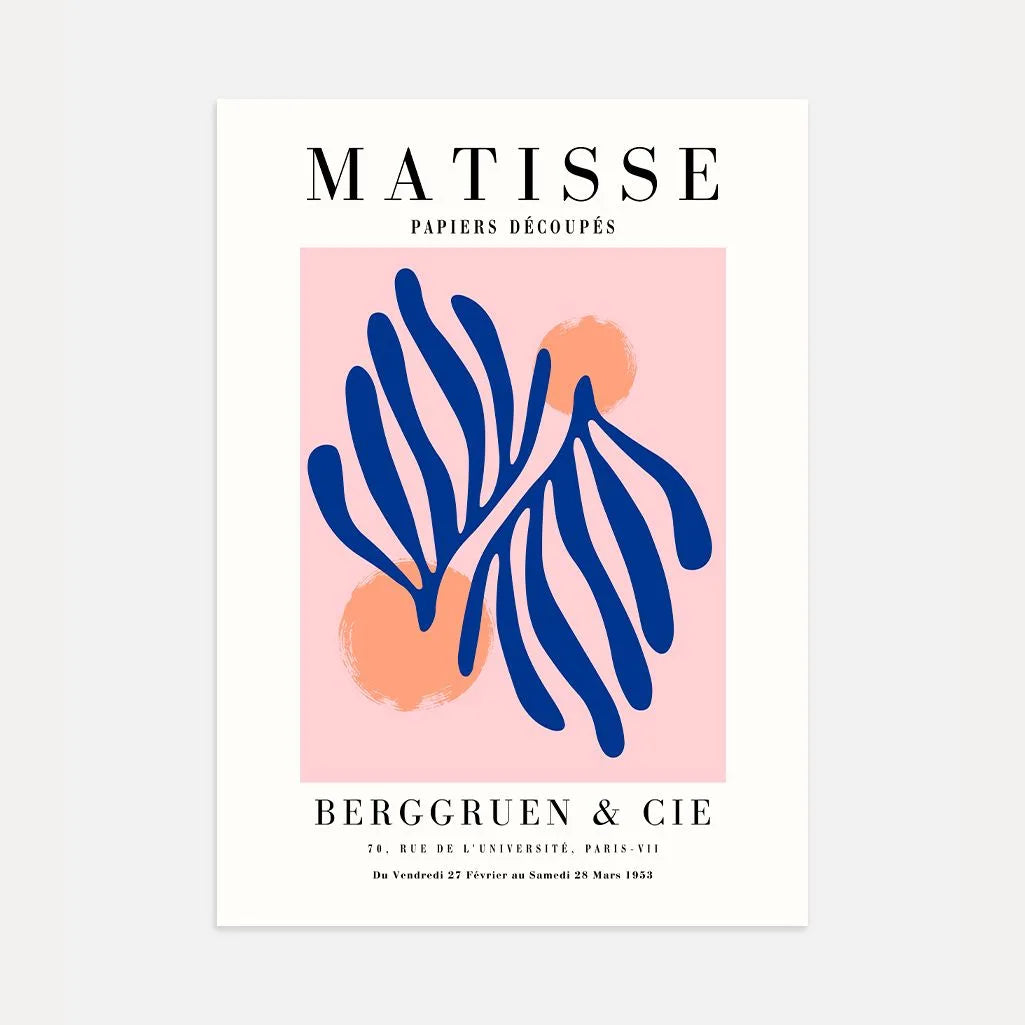 Matisse Blau Botanisch Poster
