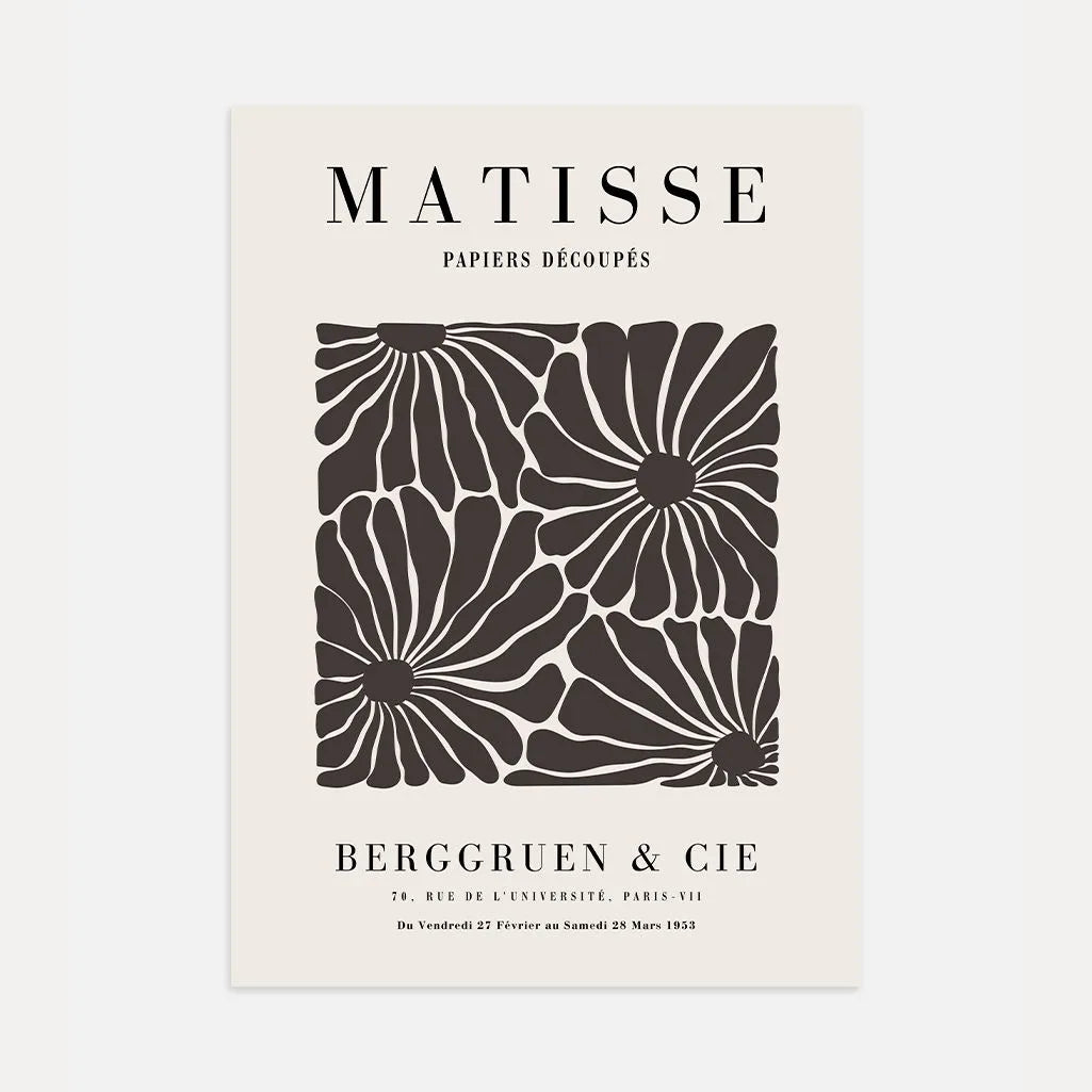 Matisse Braun Blumen Poster