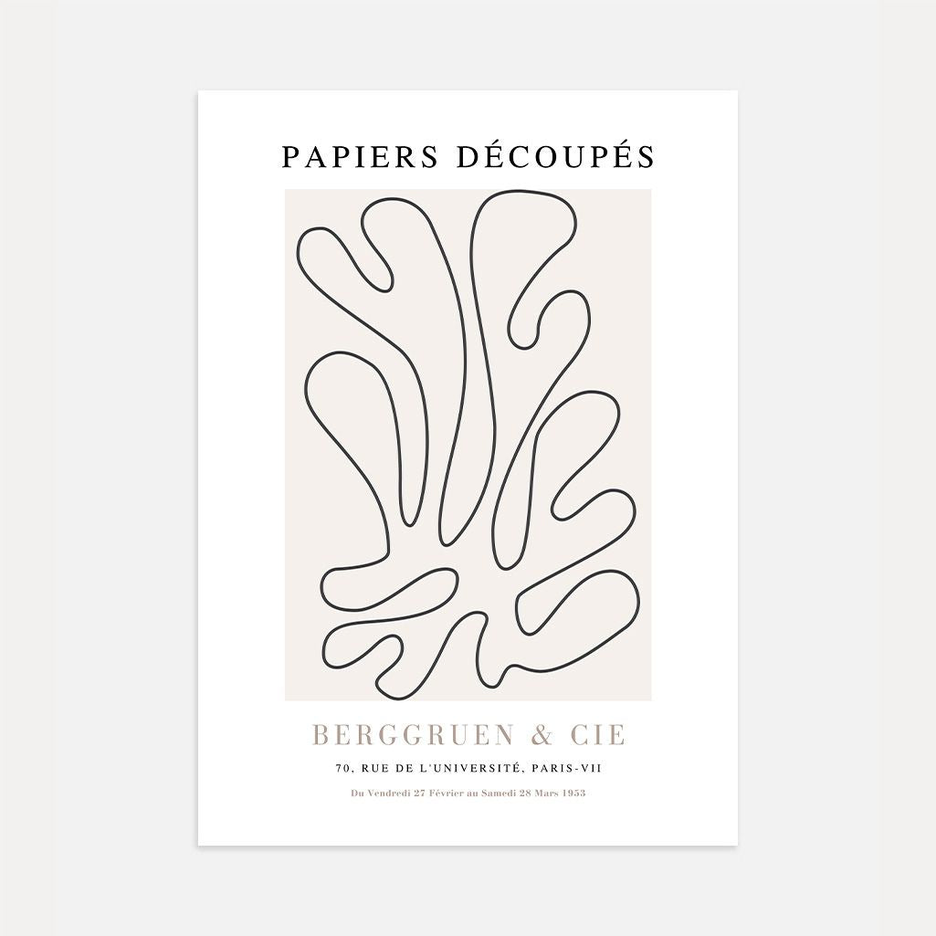 Matisse Koralle Linienzeichnung Poster