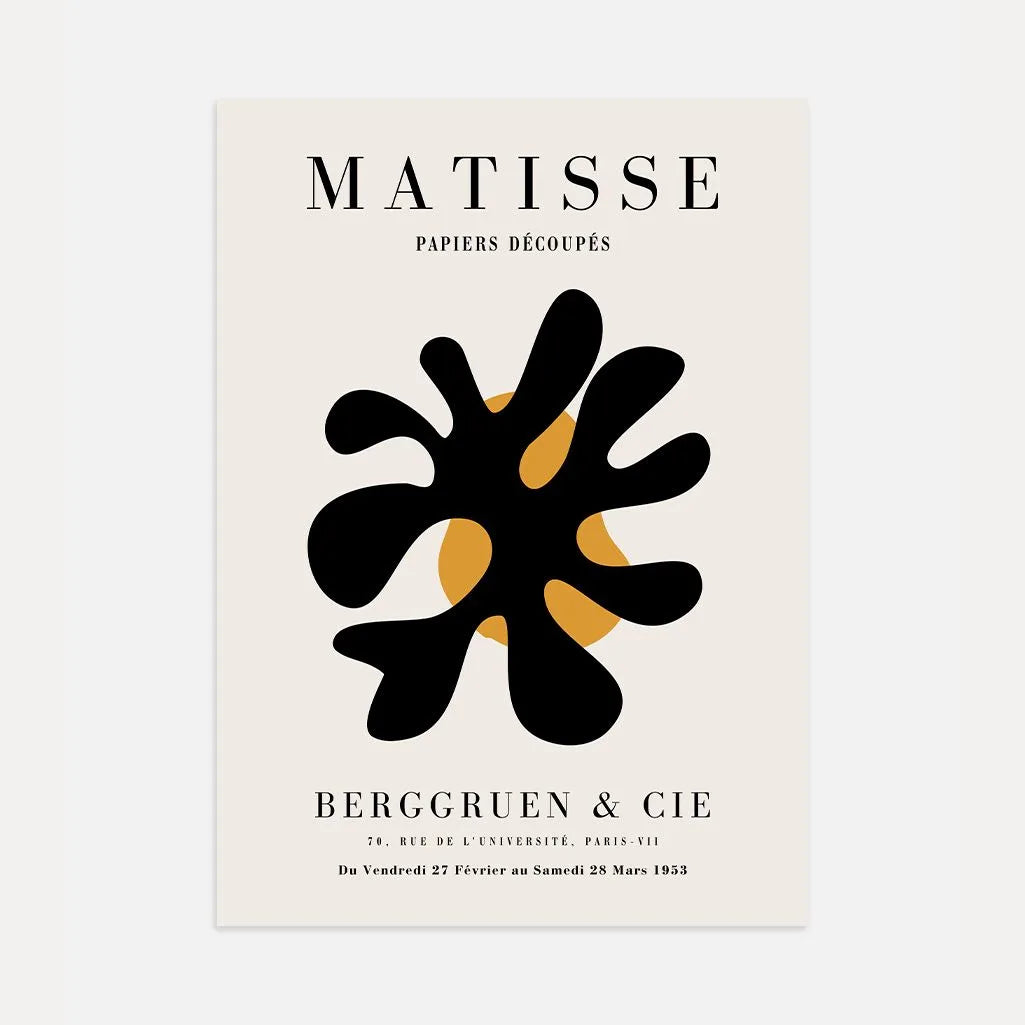 Matisse Schwarze Abstraktion Poster