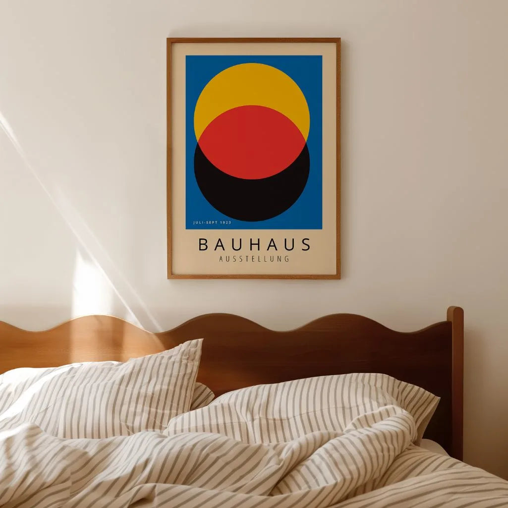 Bauhaus Blau Kontrast Poster