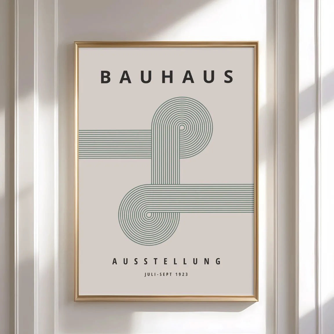 Bauhaus Grüne Linien Poster