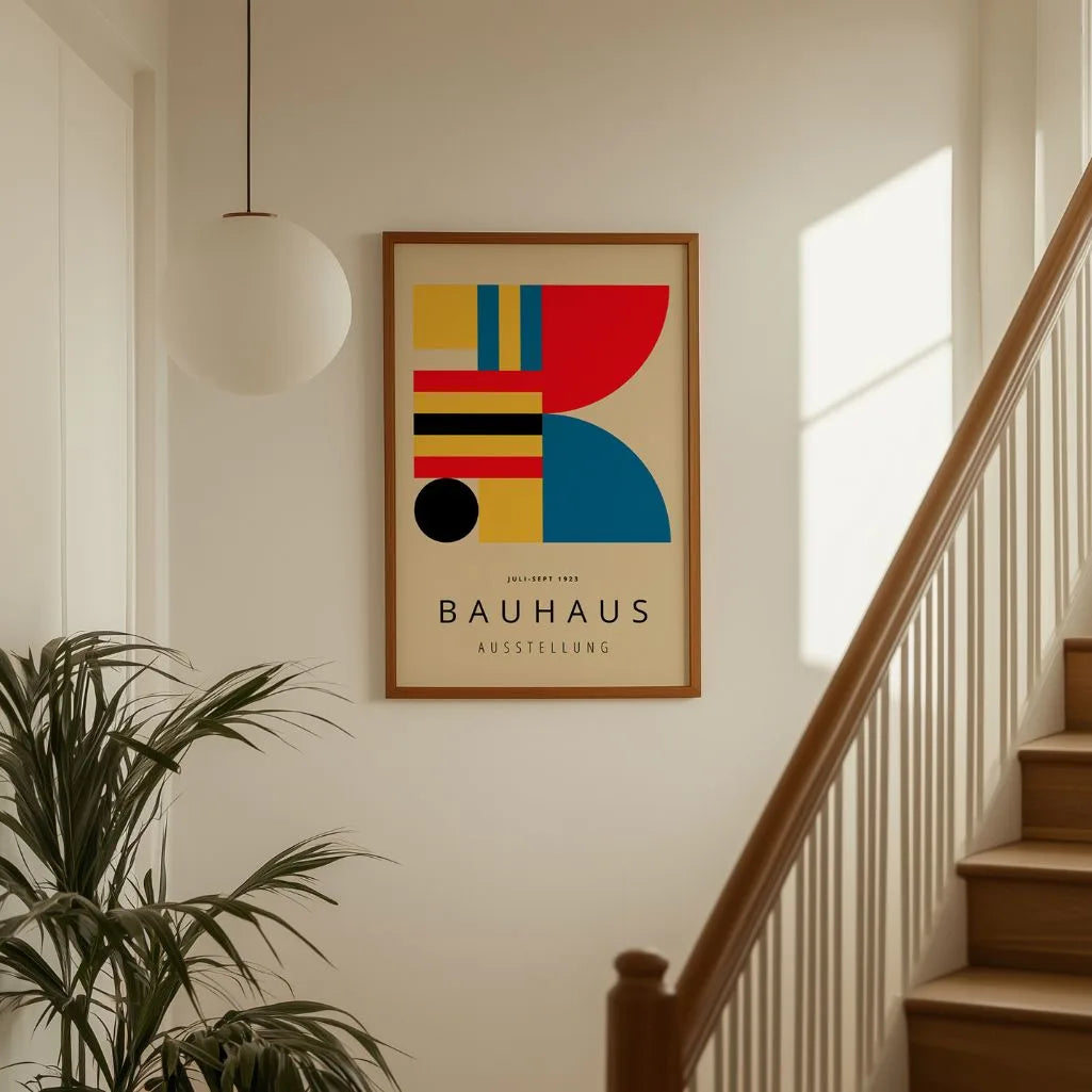 Bauhaus Kräftiges Rot Poster
