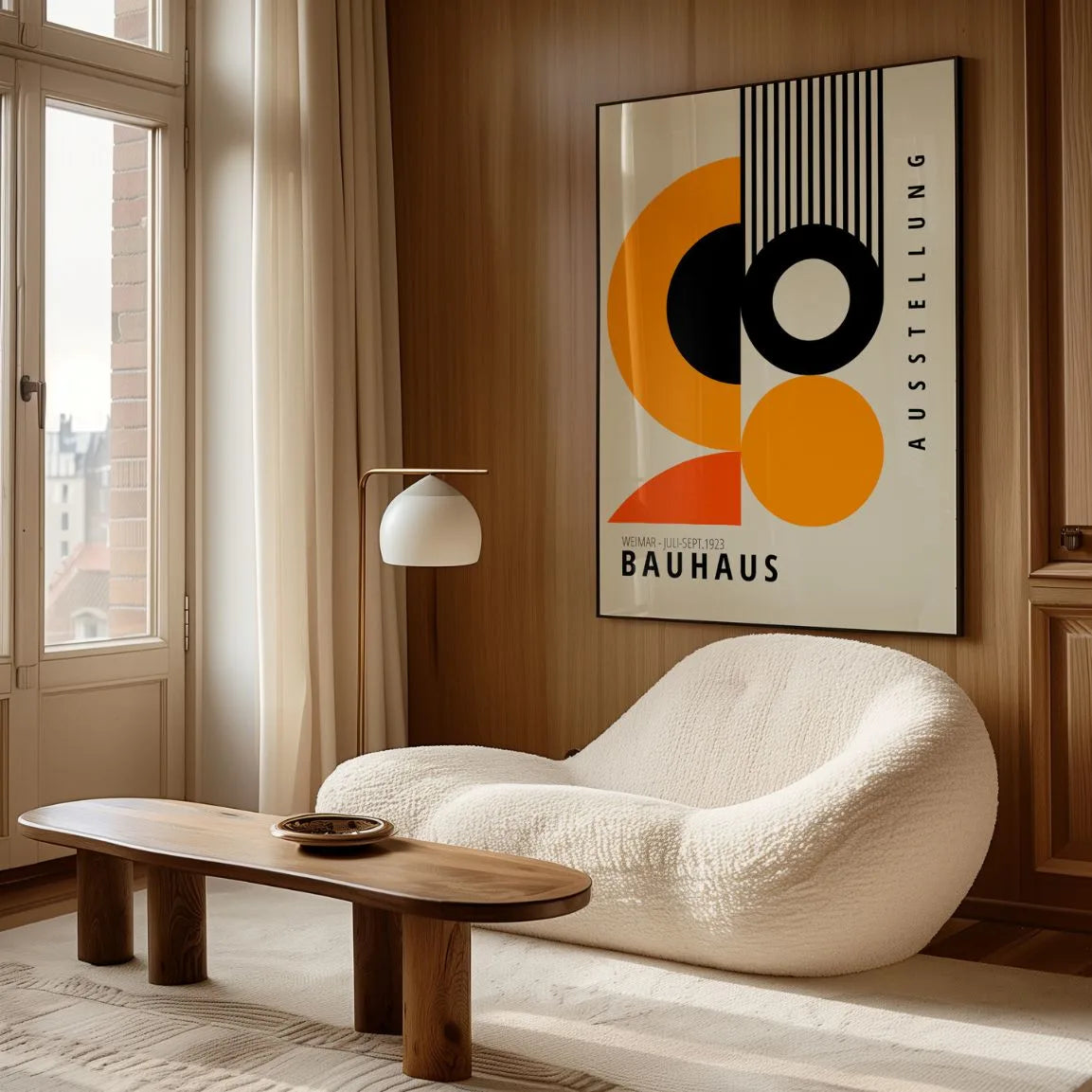 Bauhaus Orange Formen Poster