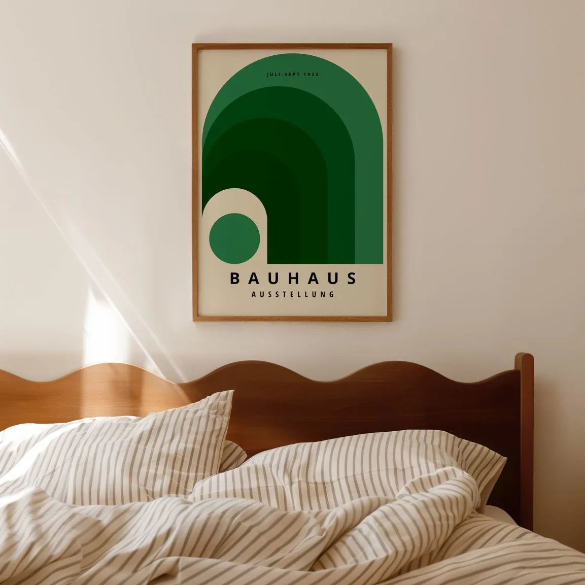 Bauhaus Grüner Regenbogen Poster