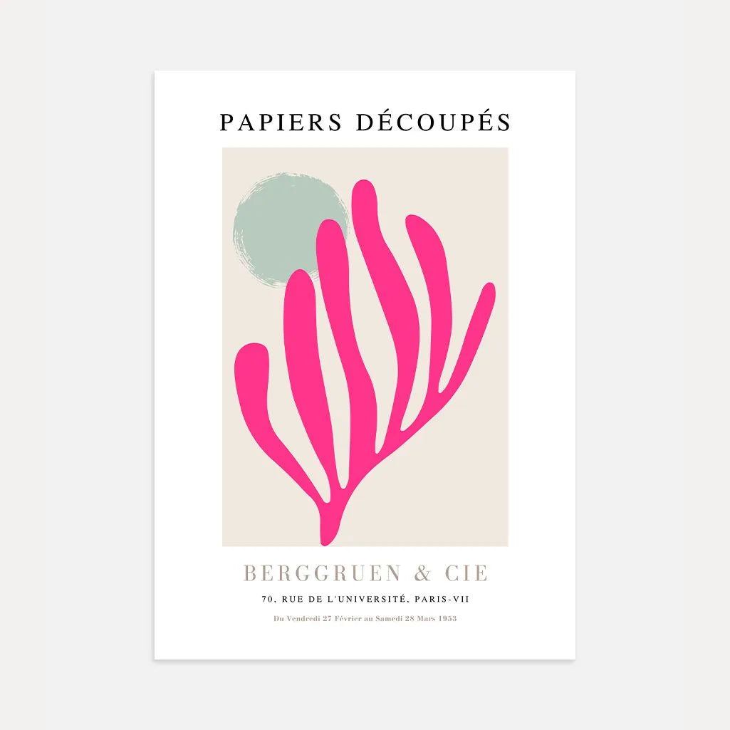 Matisse Fuchsia Beige Poster