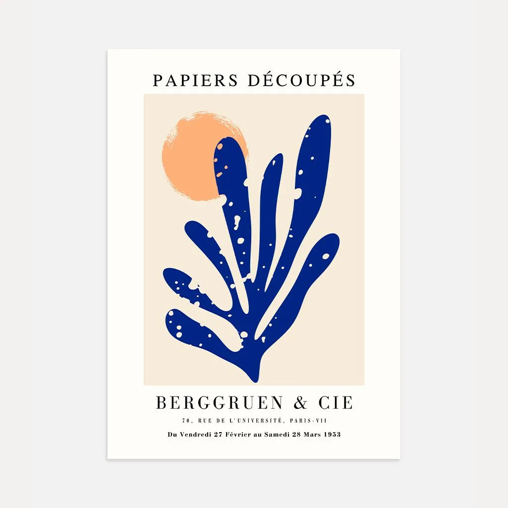 Matisse Tiefblau Sonne Poster