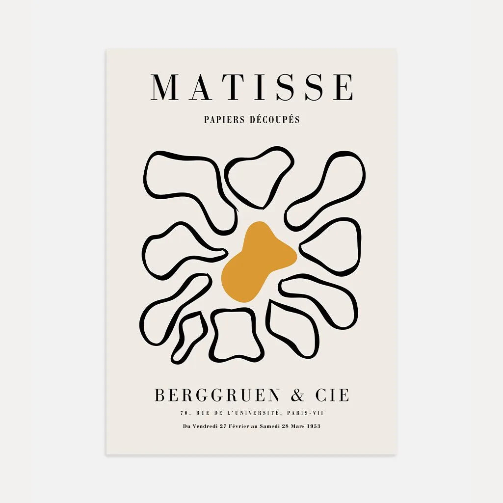 Matisse Senf Mitte Blume Poster