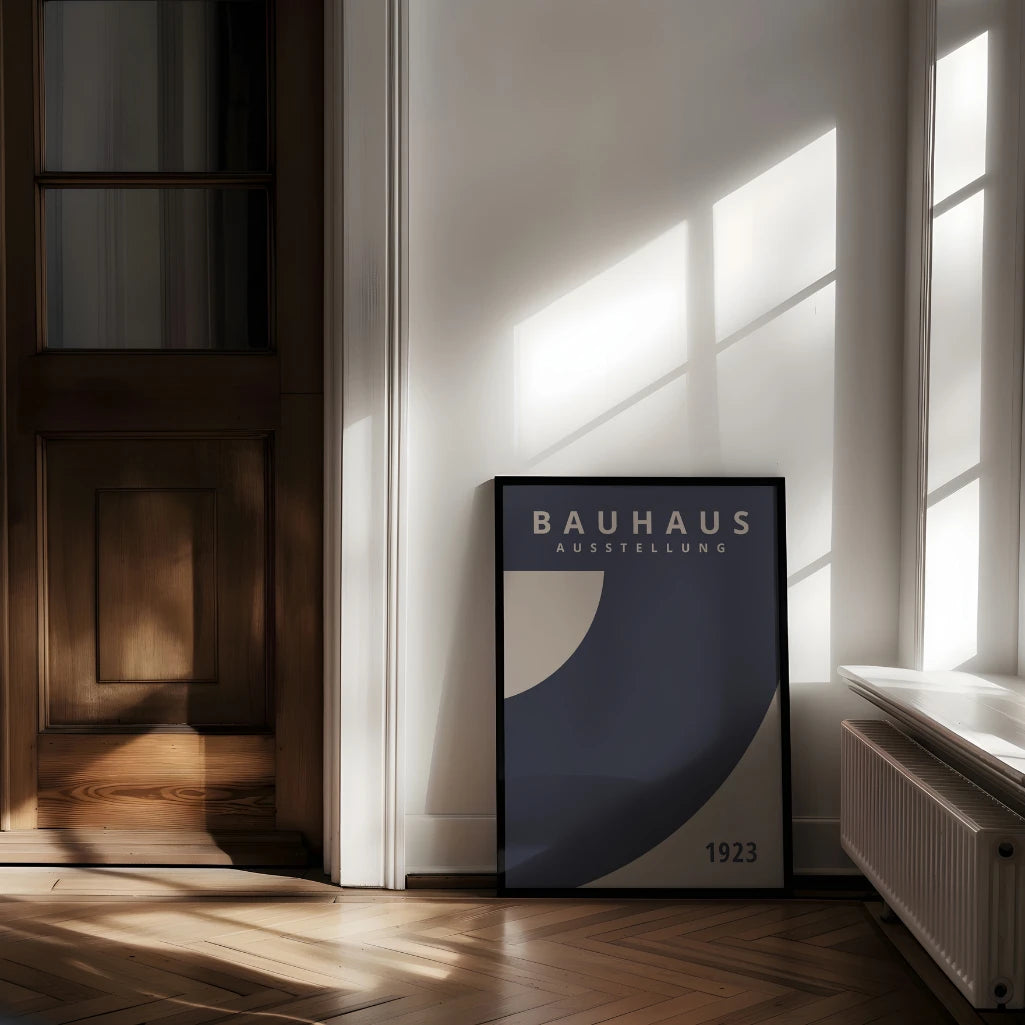 Bauhaus Blauer Farbklecks Poster