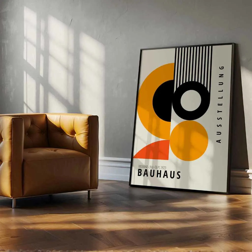 Bauhaus Orange Formen Poster