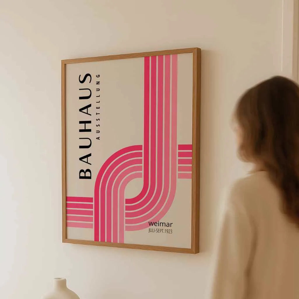 Bauhaus Schnittlinien Poster