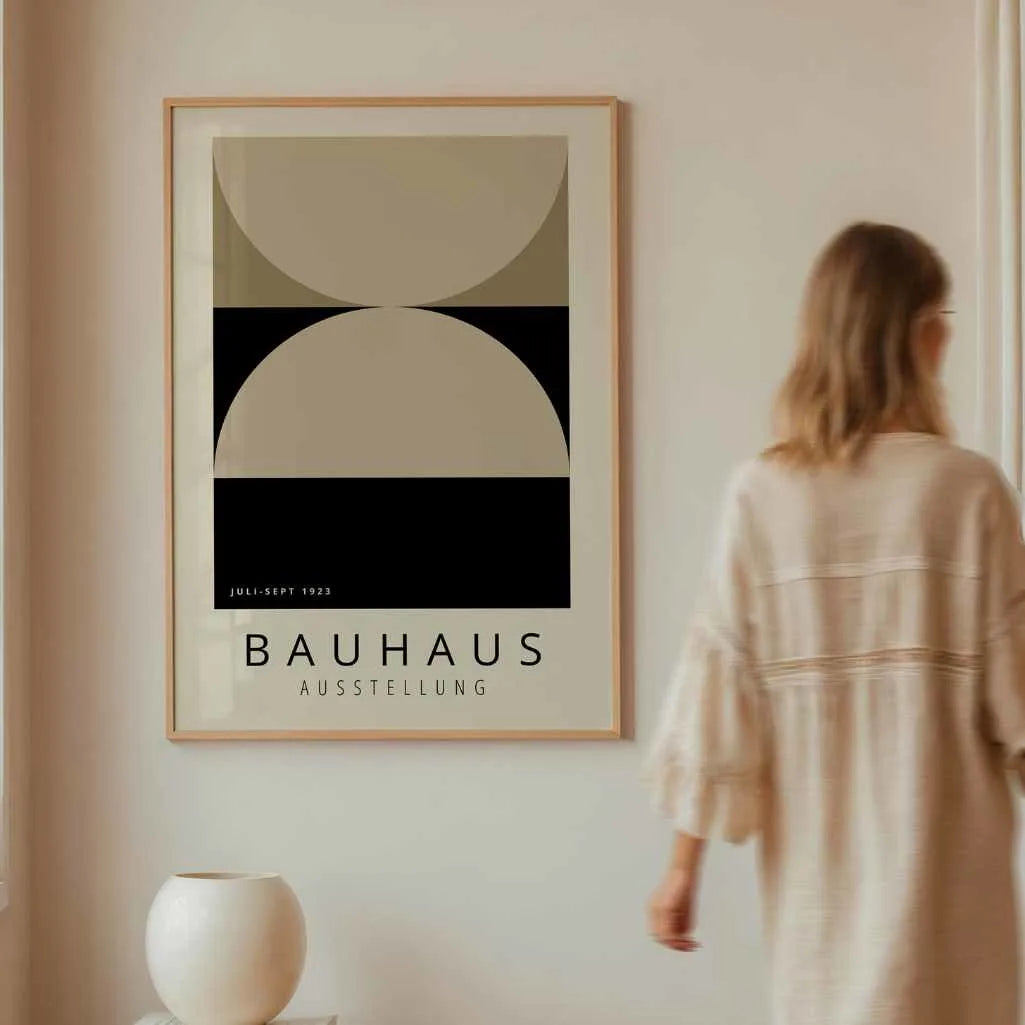 Bauhaus Schwarz Sand Poster