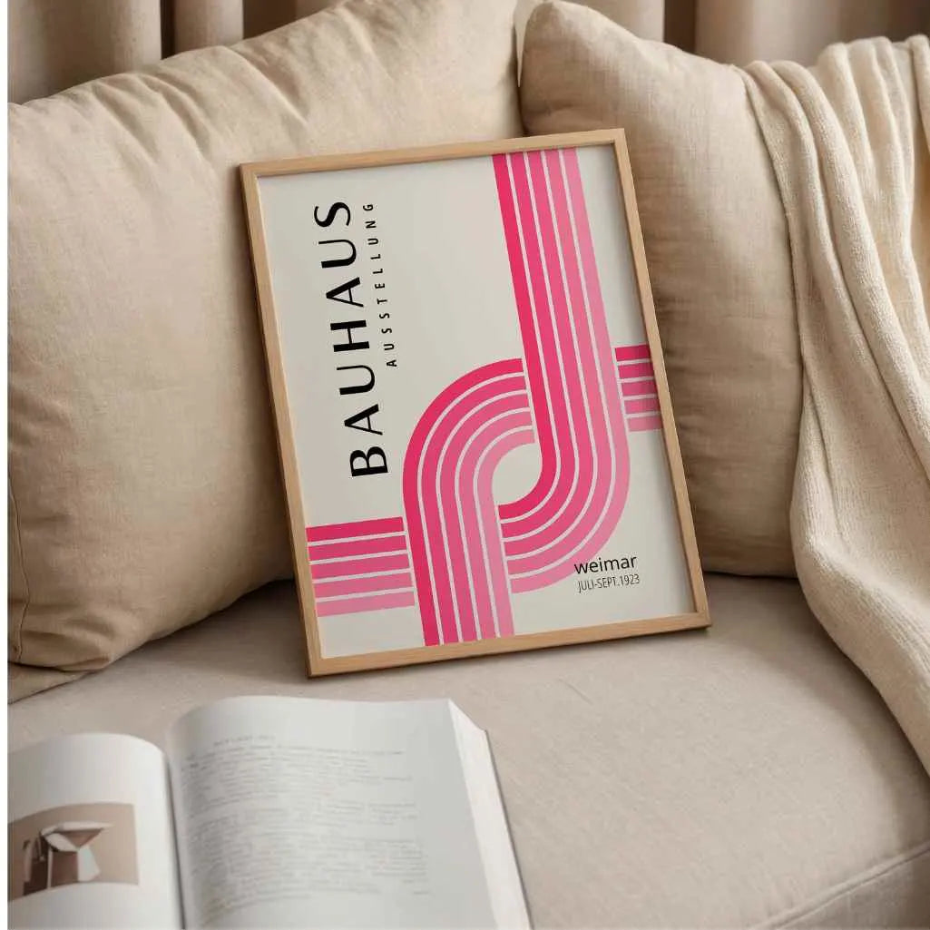 Bauhaus Schnittlinien Poster