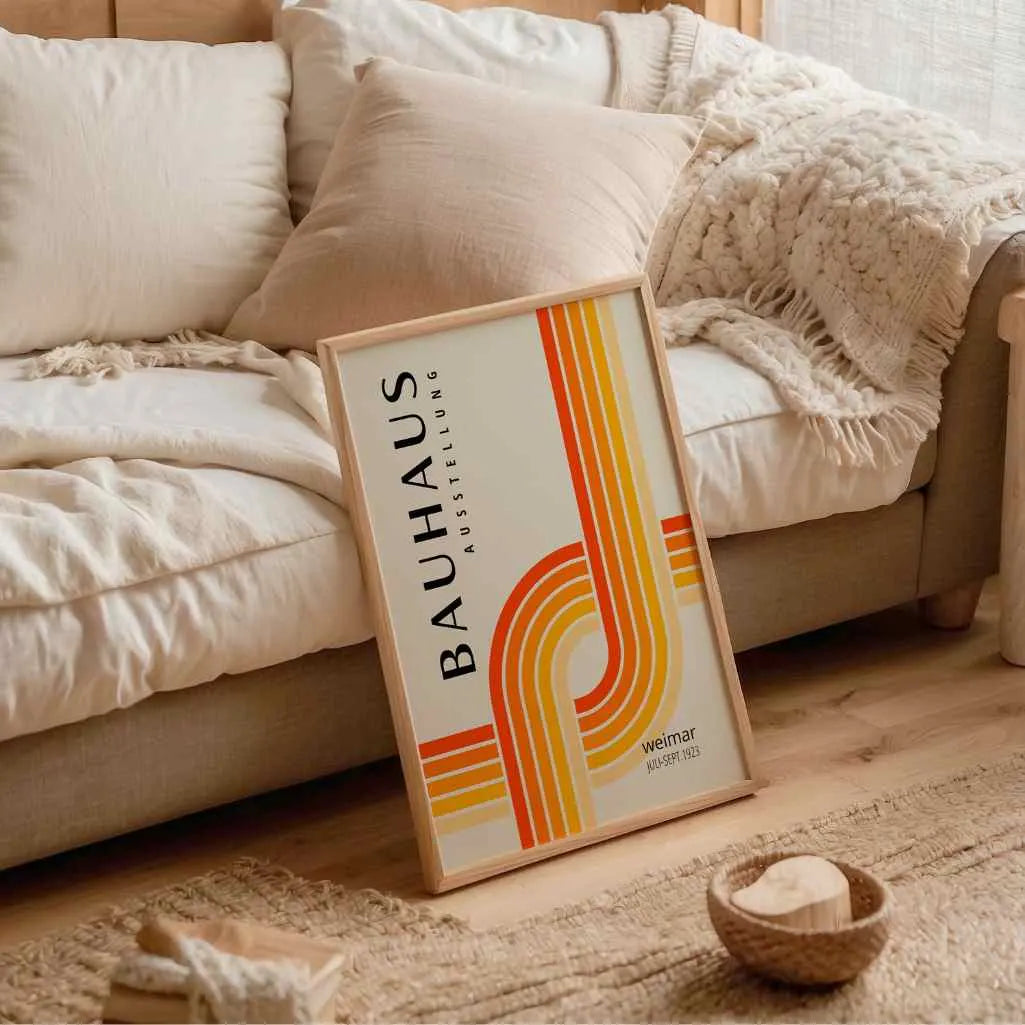 Bauhaus Dynamische Linie Poster