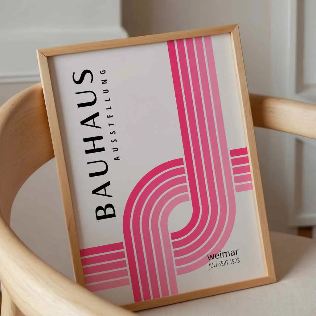 Bauhaus Schnittlinien Poster