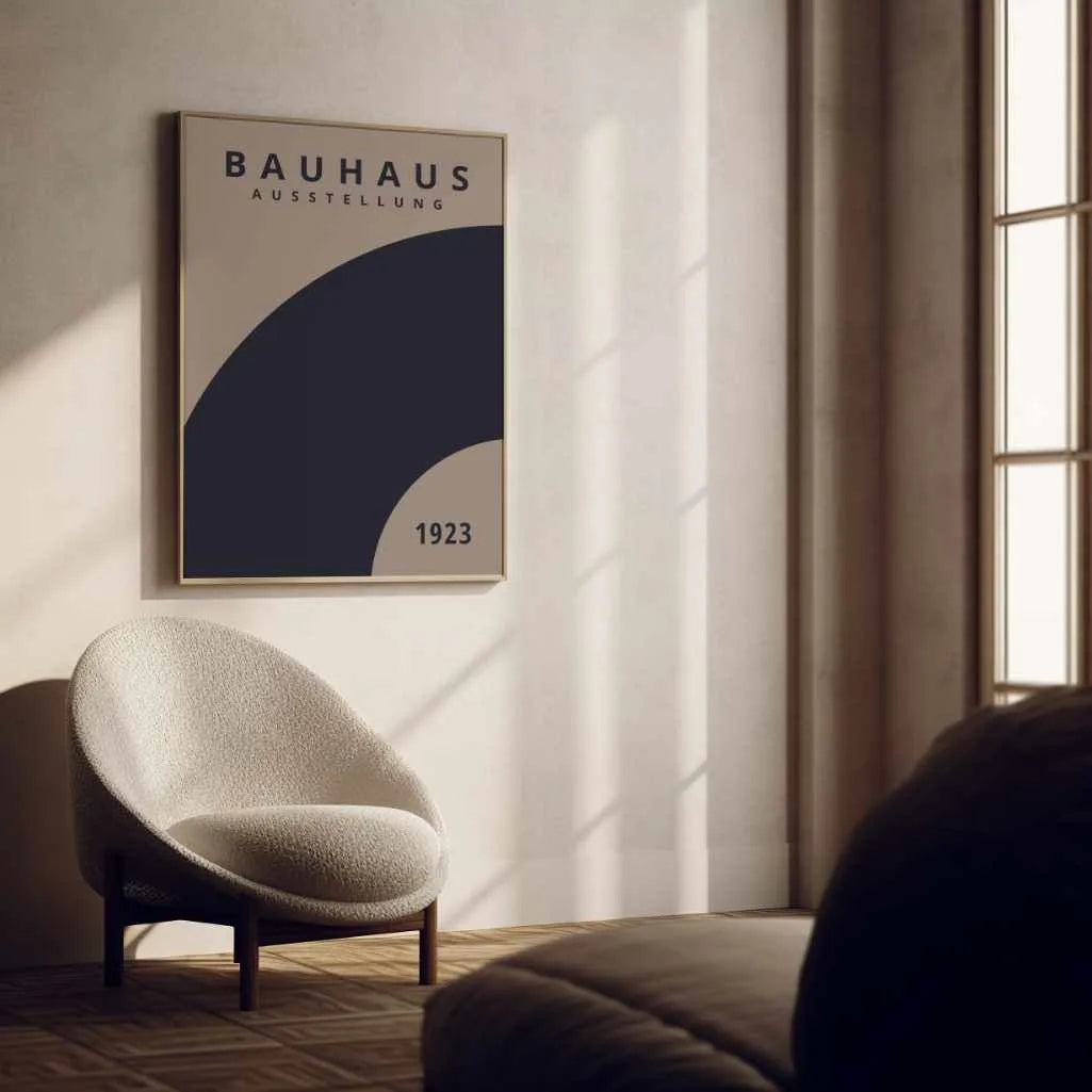 Bauhaus Blaue Rotation Poster