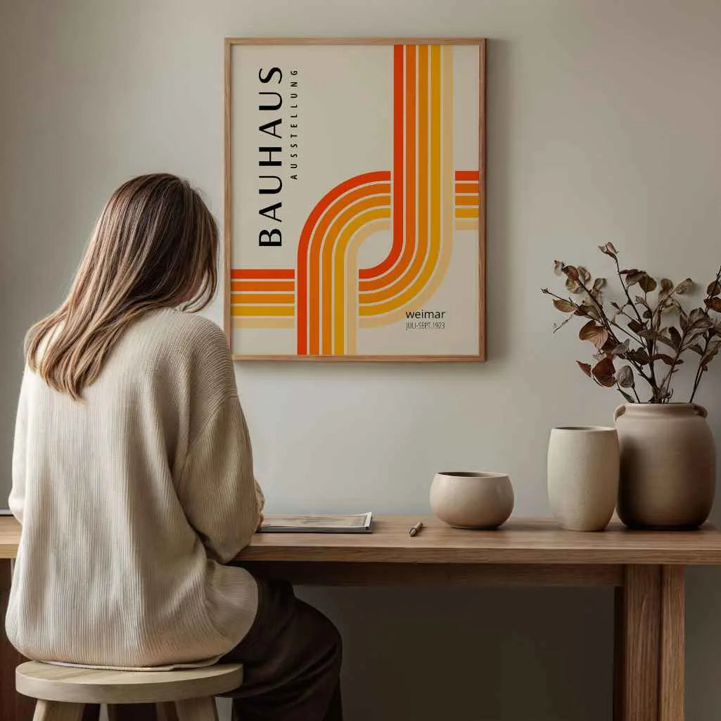 Bauhaus Dynamische Linie Poster