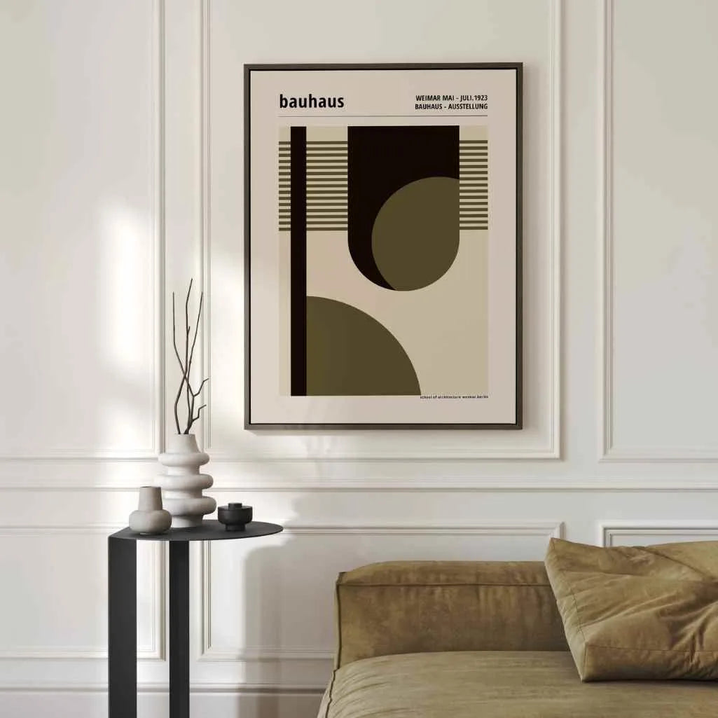 Bauhaus Geometrischer Rhythmus Poster