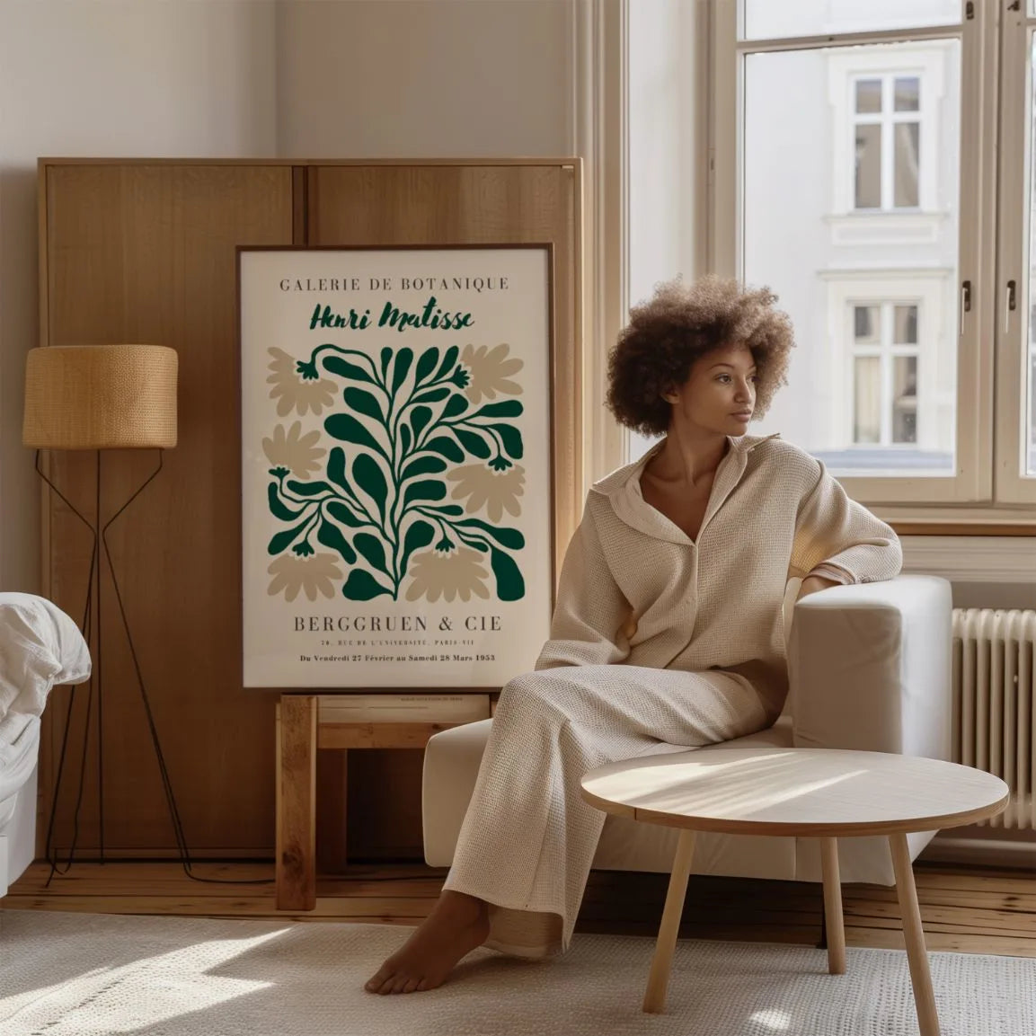 Matisse Beige Blätter Poster