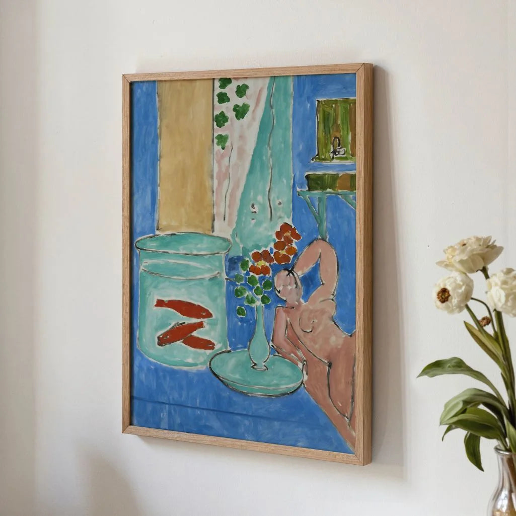 Henri Matisse Poster – Goldfische und Skulptur, 1912