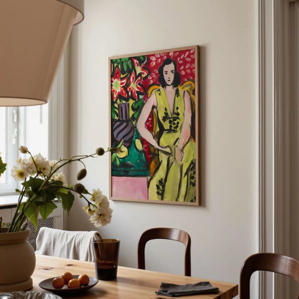 Henri Matisse Poster – Sitzende Frau mit Amaryllis, 1941 