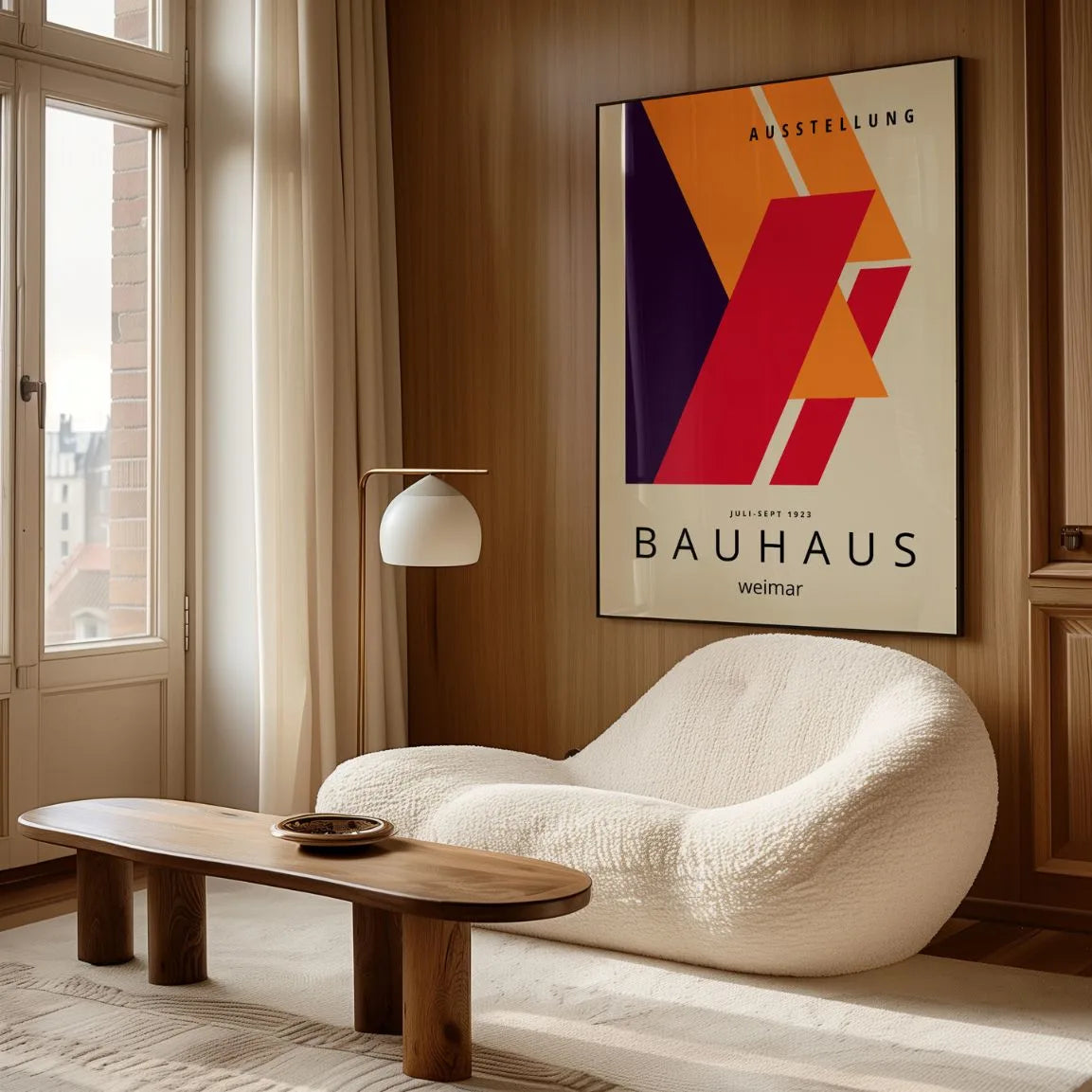 Bauhaus Rot Dynamik Poster