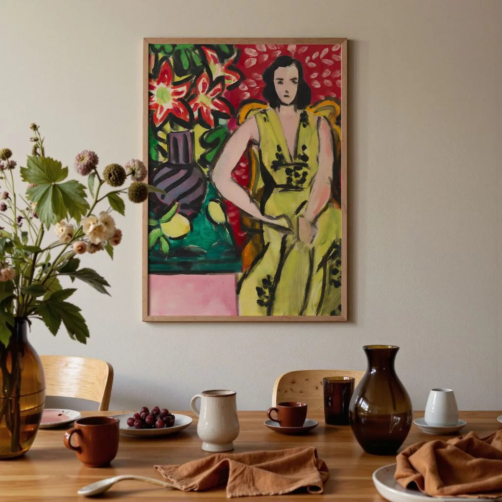 Henri Matisse Poster – Sitzende Frau mit Amaryllis, 1941 