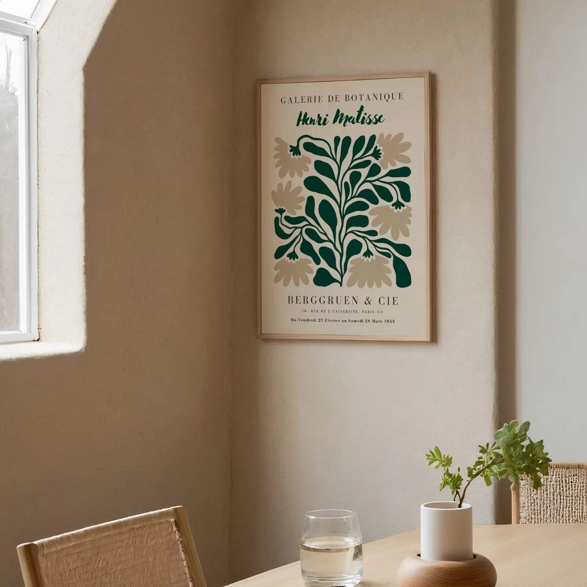 Matisse Beige Blätter Poster