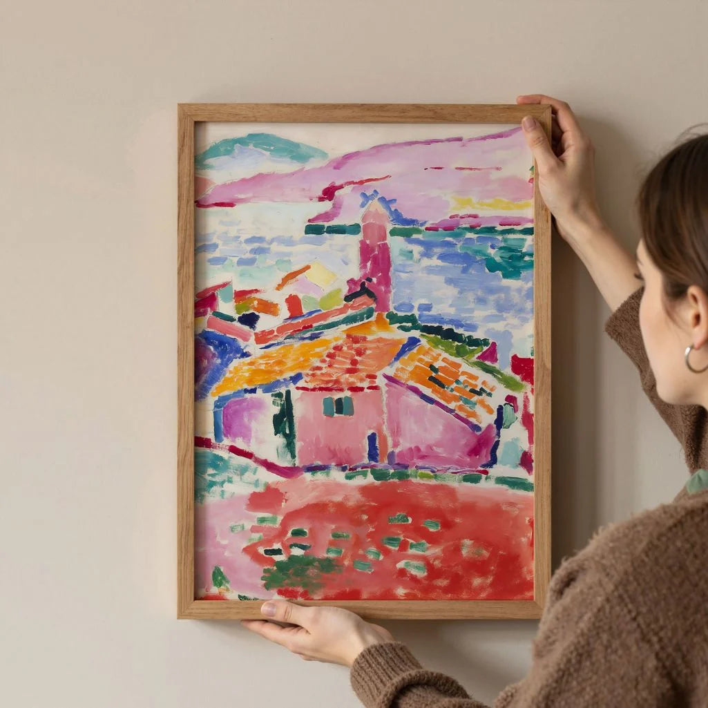 Henri Matisse Poster – Blick auf Collioure, 1905 (Vollständiges Titelbild)