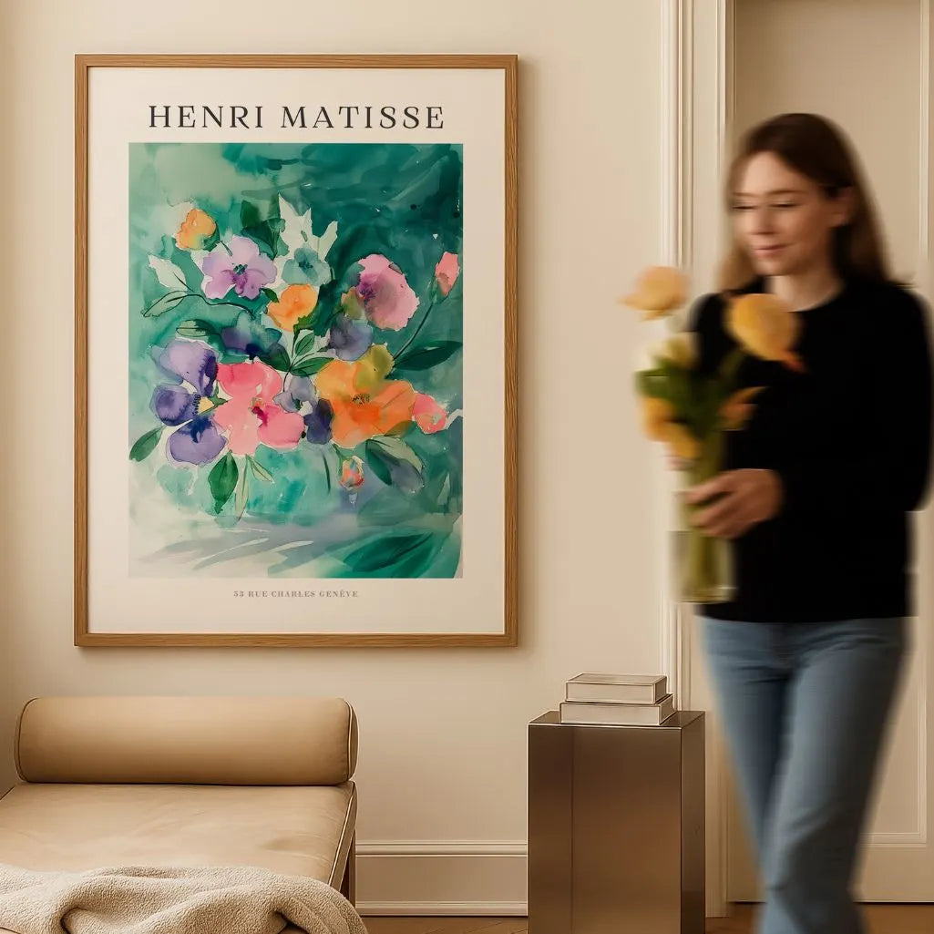 Matisse Blumen Aquarell Poster