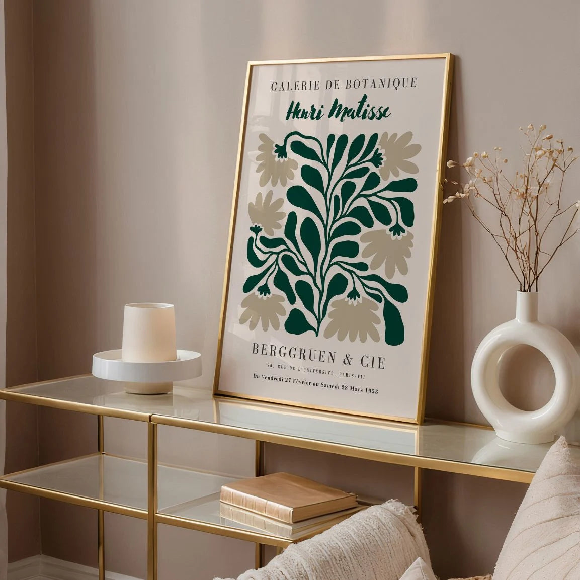 Matisse Beige Blätter Poster