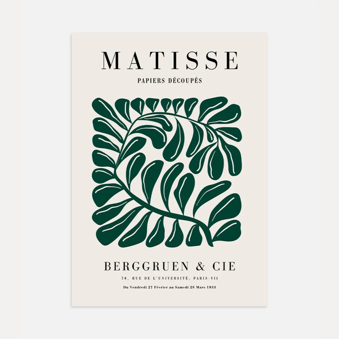 Matisse Grün Blatt Poster