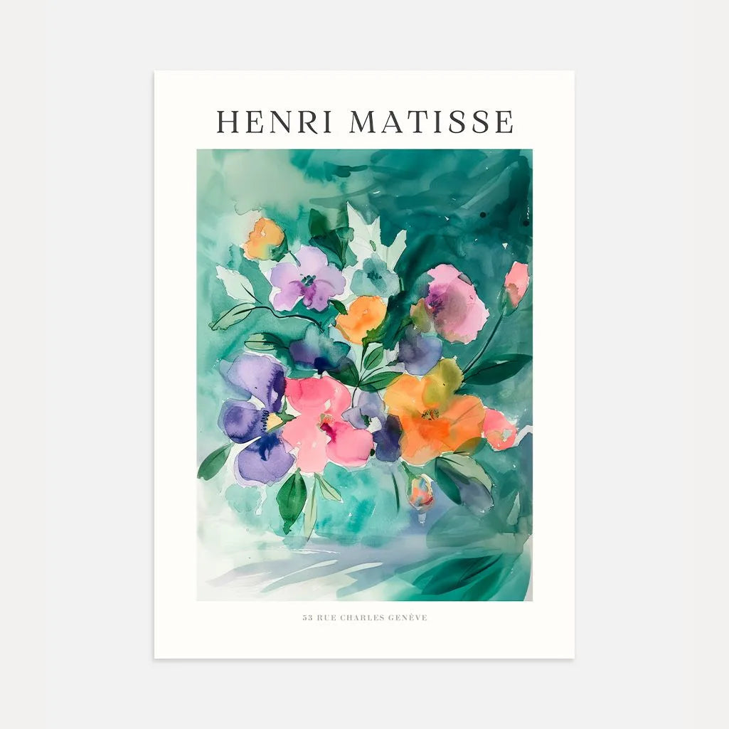 Matisse Blumen Aquarell Poster