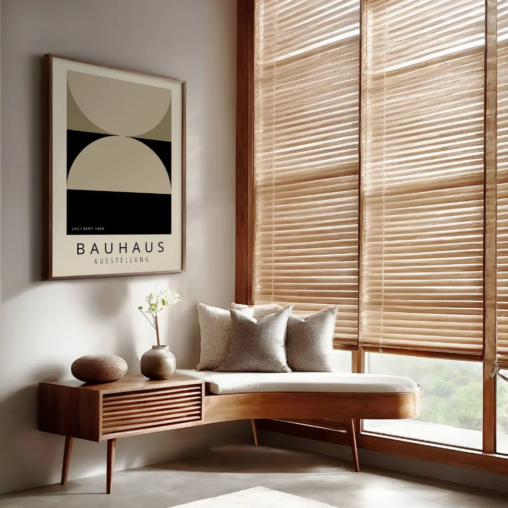 Bauhaus Schwarz Sand Poster