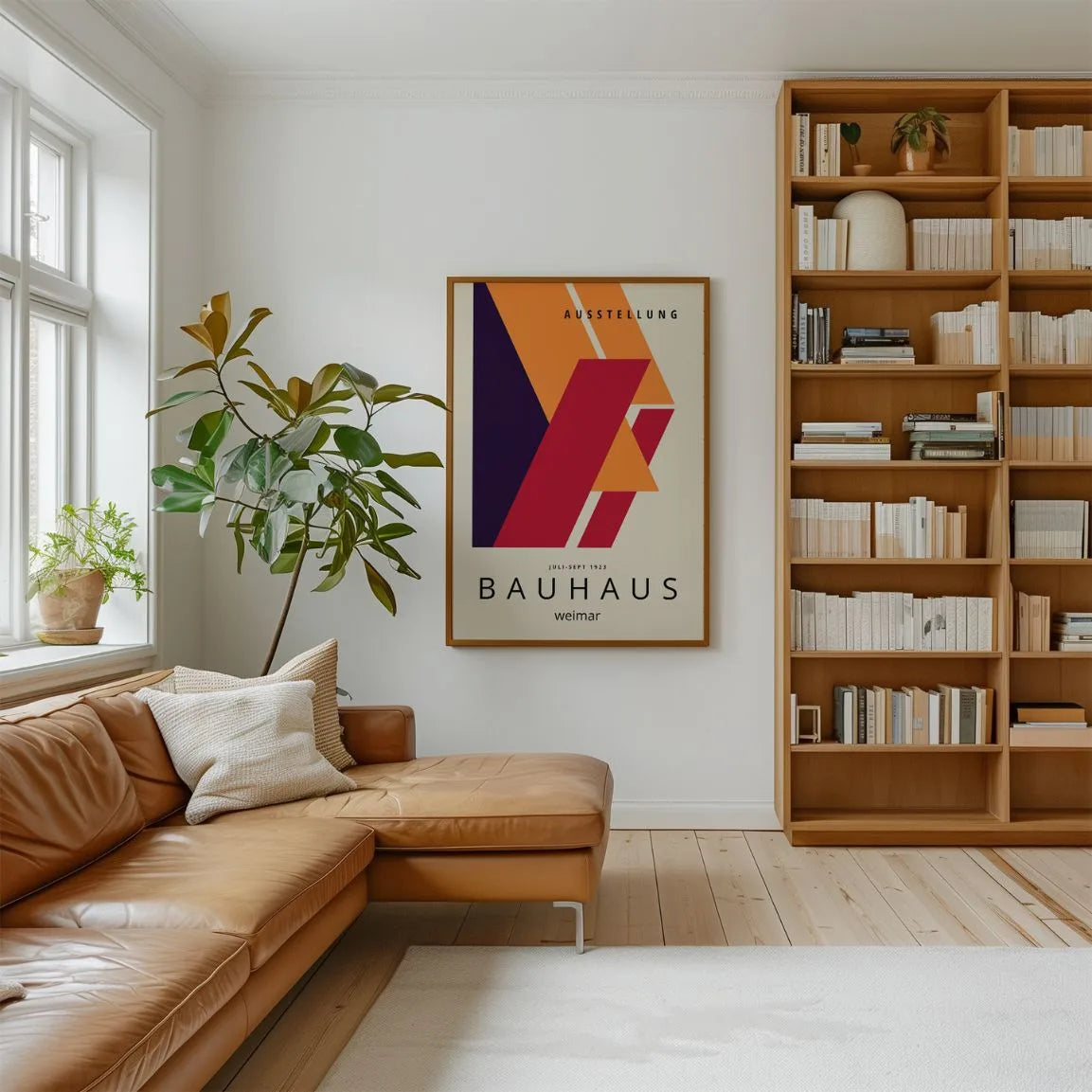 Bauhaus Rot Dynamik Poster