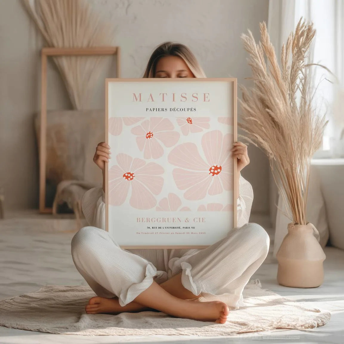 Henri Matisses Plakat – Rosa Blumen