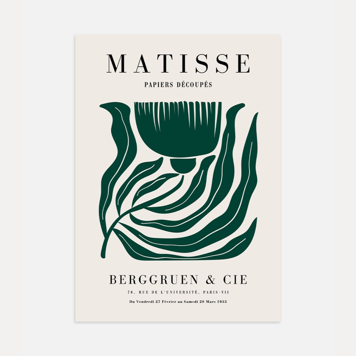 Matisse Grün Blume Poster