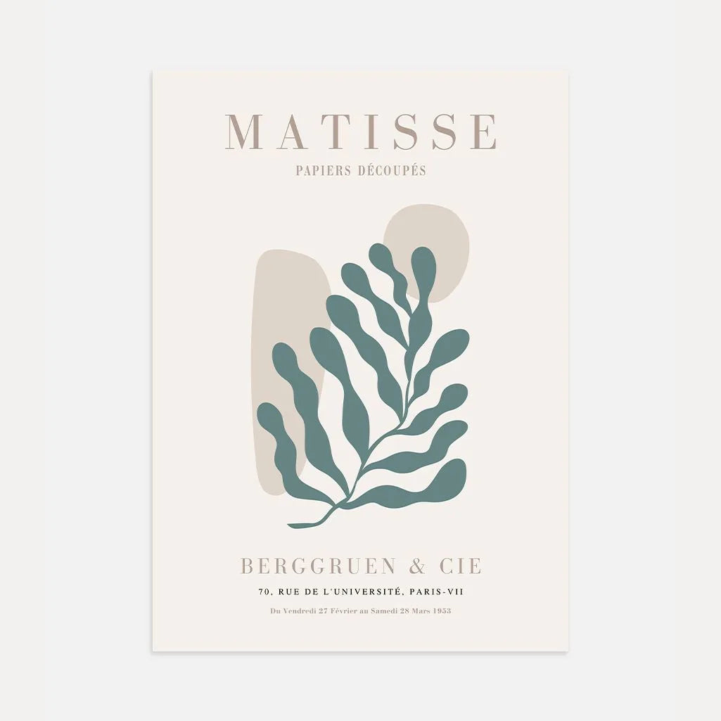 Henri Matisse Grünes Organisches Motiv Poster