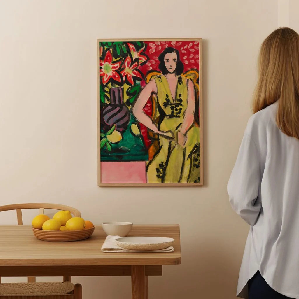 Henri Matisse Poster – Sitzende Frau mit Amaryllis, 1941 