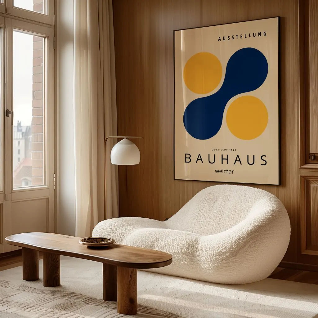 Bauhaus Gelbe Kreise Poster