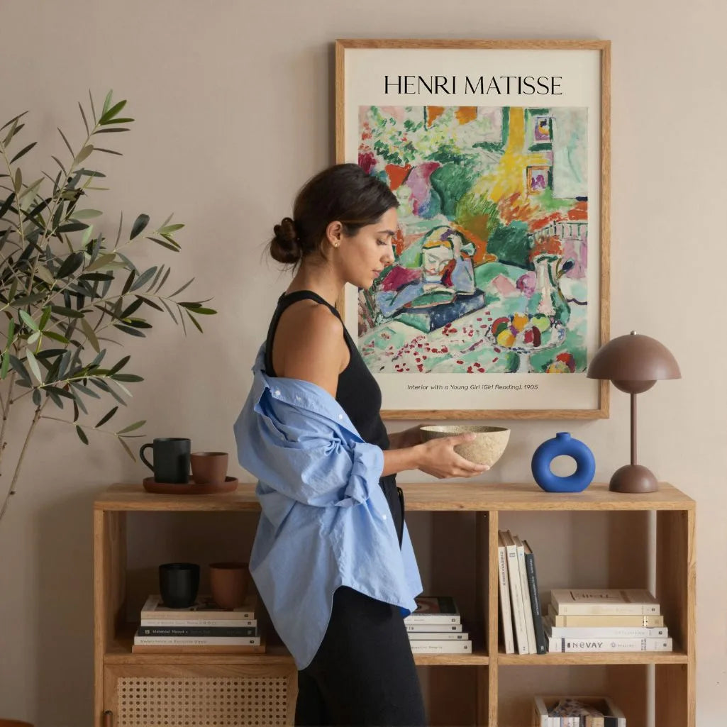 Henri Matisse Poster – Lesendes Mädchen im Interieur, 1905