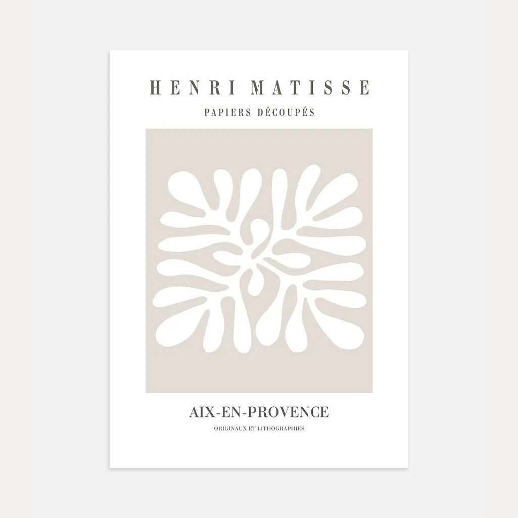 Matisse Beige Zen Poster