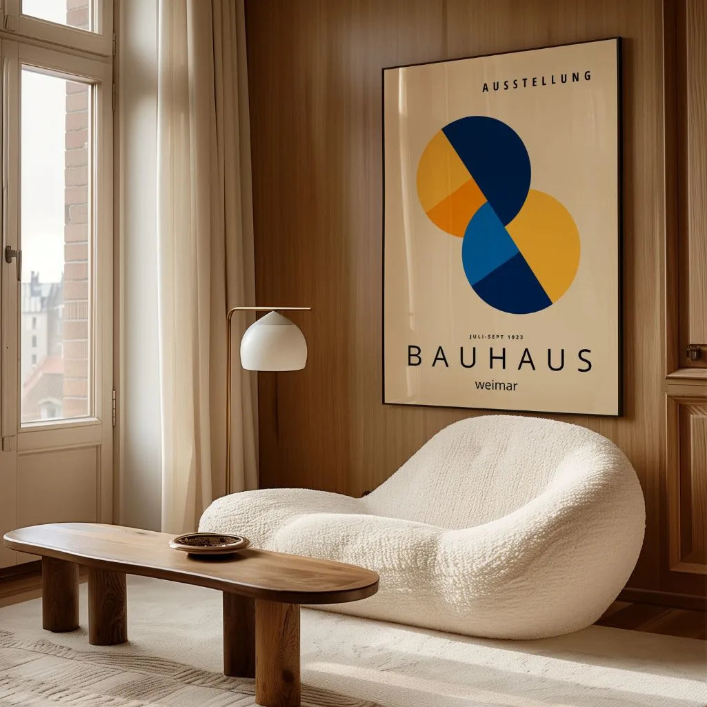 Bauhaus Überlappende Formen Poster