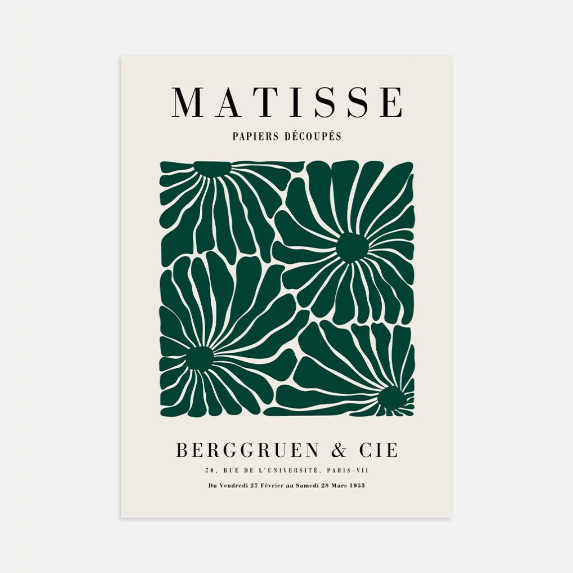 Matisse Grün Blumen Poster