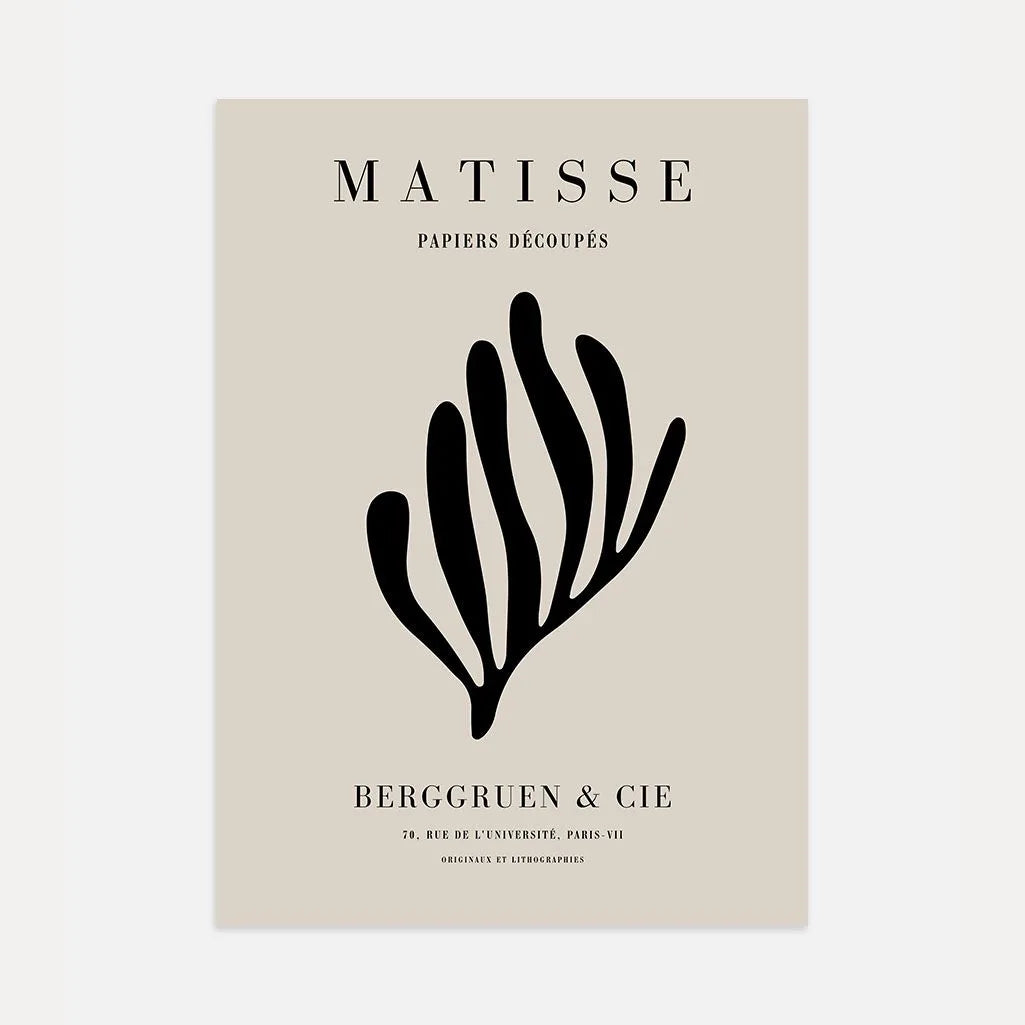 Henri Matisse – Schwarzes Korallen Poster