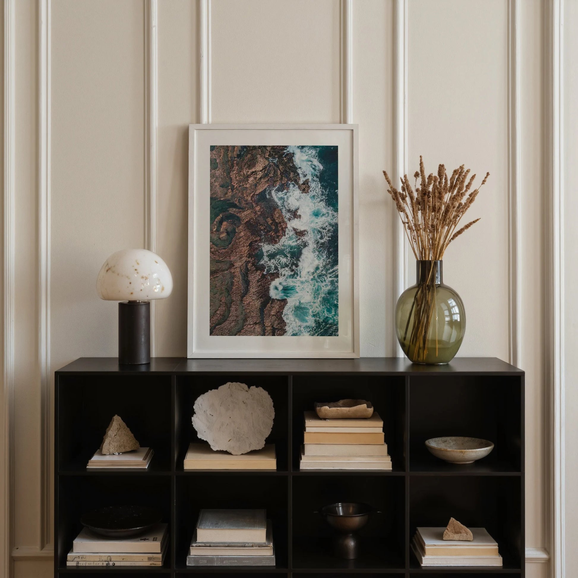 Poster „Meereswellen und Felsen“