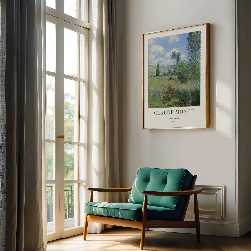 Claude Monet – Blick auf Vétheuil Poster 1880