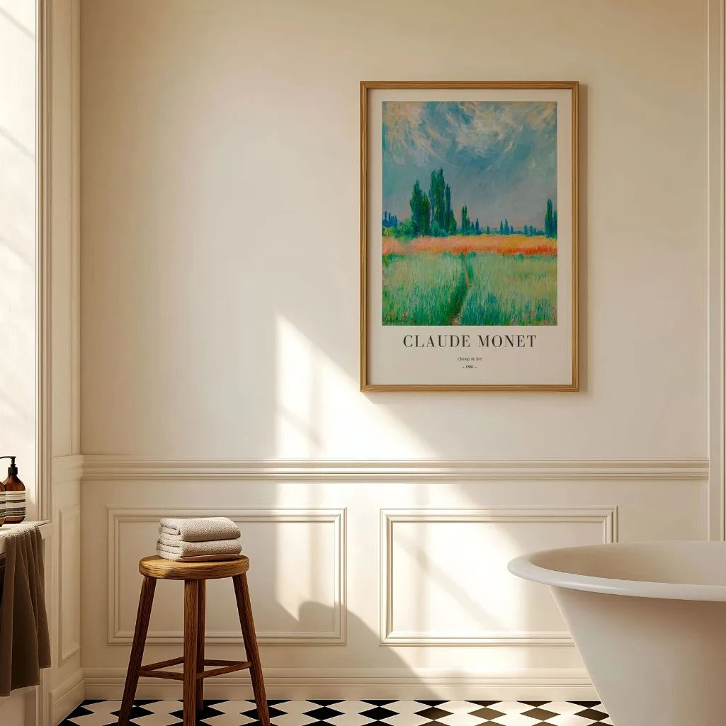 Claude Monet – Weizenfeld Poster